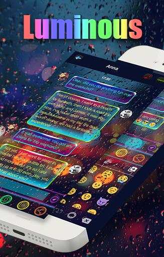 Luminous Emoji Keyboard Theme स्क्रीनशॉट 5