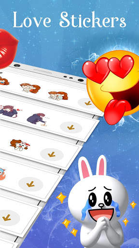 Free All Emoji Keyboard Chat Stickers, Heart Gifs screenshot 3