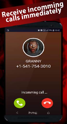 scary granny's video call/chat game prank screenshot 1