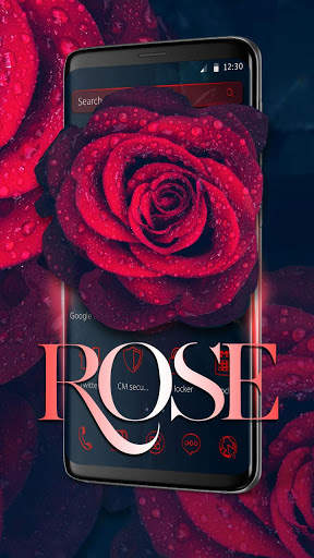 Glamorous Red Rose Launcher screenshot 2