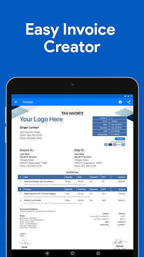 Bill and Invoice Maker by Moon screenshot 10