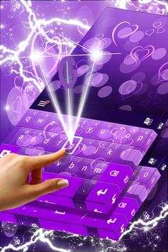 Purple Bokeh Hearts Theme screenshot 3