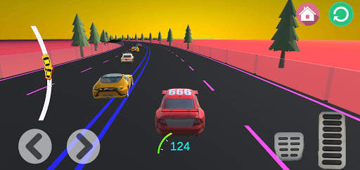 Toon Highway Car Racing 3d screenshot 4