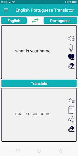 English Portuguese Translator скриншот 3