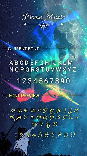 Piano Music Font for FlipFont,Cool Fonts Text Free screenshot 3