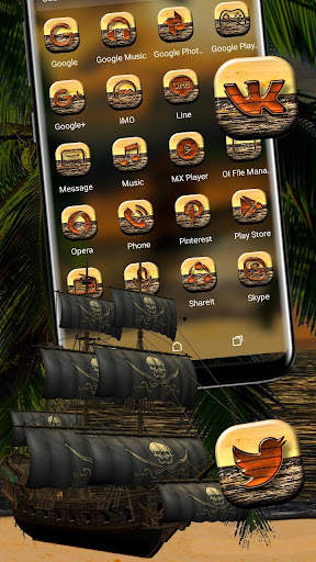 Sea Sunset Launcher Theme screenshot 2