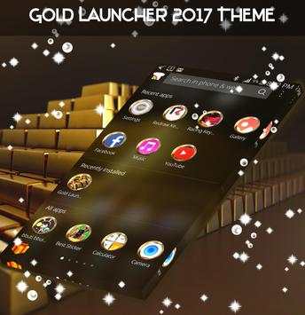 Gold Launcher 2017 Theme screenshot 1