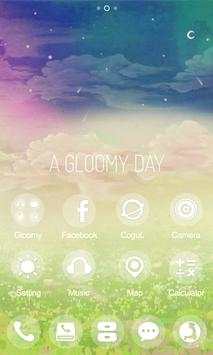 A Gloomy Day GO Launcher Theme screenshot 3