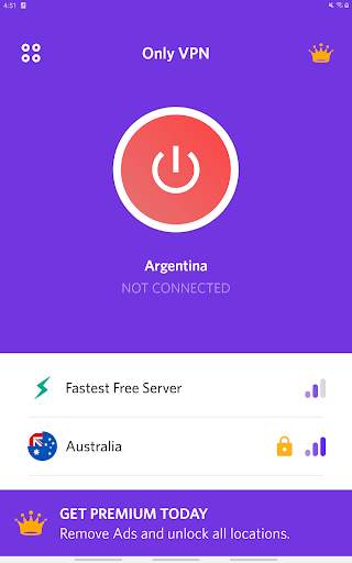 Only VPN - Free VPN Super unlimited proxy Hotspot screenshot 7