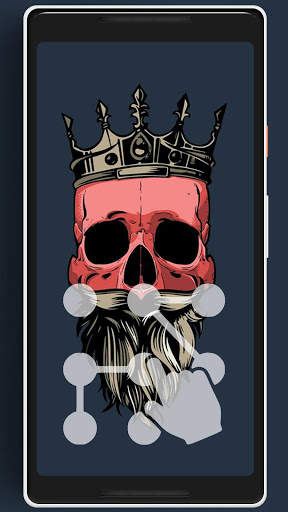 Skull Pattern Lock Screen 1 تصوير الشاشة