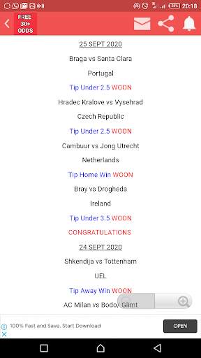 FREE 30  ODDS screenshot 4