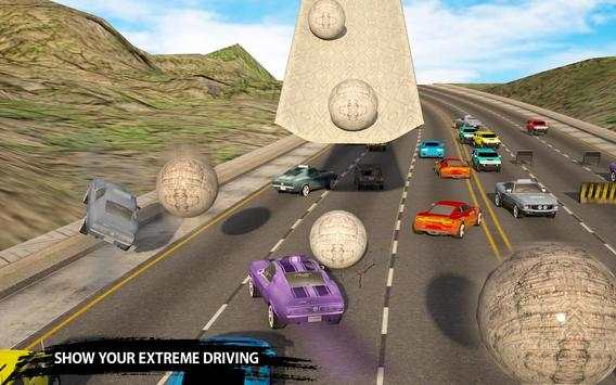 Aventador Melayang Balap:Rolling Bola Jatuh screenshot 6