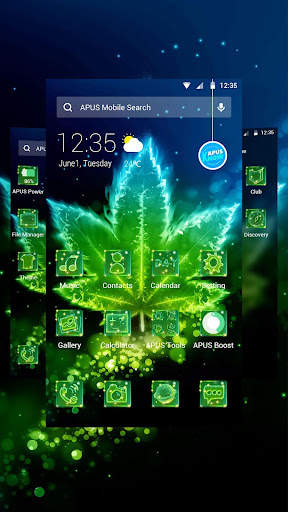 Shine Green Leaf Theme & HD wallpapers screenshot 4