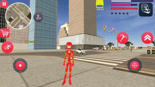 Flash Stickman rope hero - Speed Gangster Hero screenshot 4