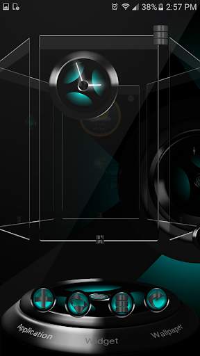 Akila cyan Next Launcher theme screenshot 4