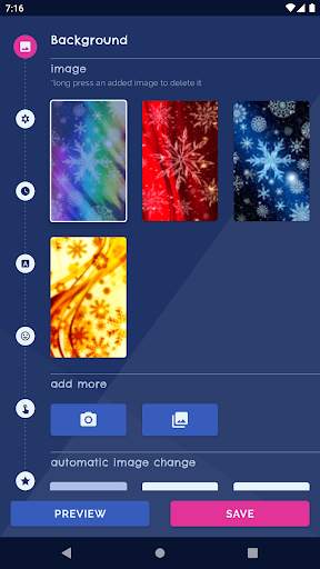 Winter Snow Stars Wallpaper screenshot 1