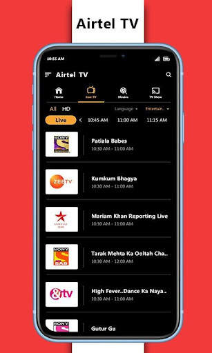 Live Airtel TV - Airtel Digital TV HD Channel Tip screenshot 2