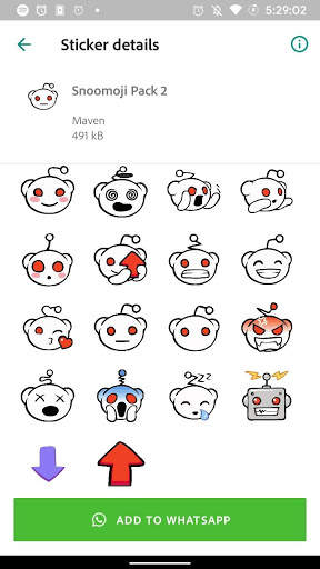 Snoomoji stickers for WhatsApp - WAStickerApps screenshot 3