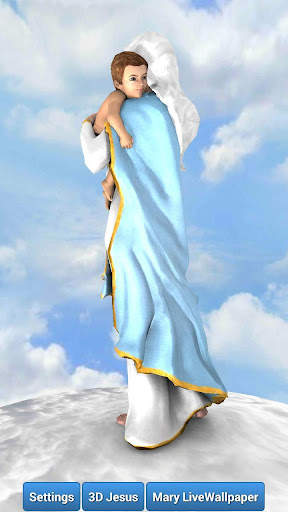3D Mother Mary Live Wallpaper screenshot 3