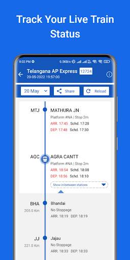 My Rail Yatra Train Status PNR screenshot 3