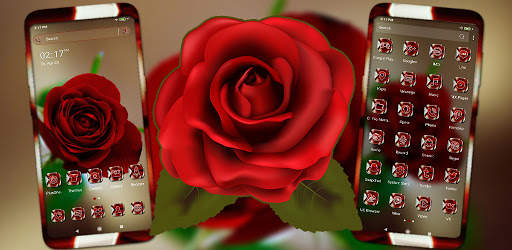 Red Rose Launcher Theme screenshot 3
