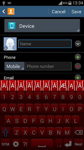 Red Keyboard 7 تصوير الشاشة