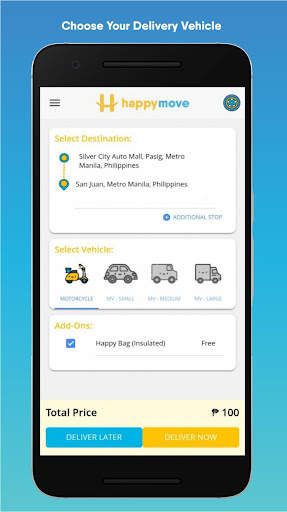 Happy Move: On-demand Delivery From Smile To Smile screenshot 1