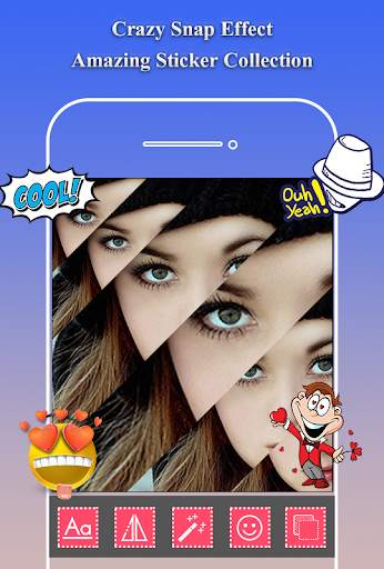 crazy snap magic mirror effect Slice Photo editor 2 تصوير الشاشة