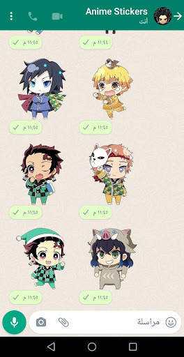 Anime stickers for WhatsApp screenshot 2