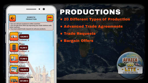 Global War Simulation - Africa LITE screenshot 4