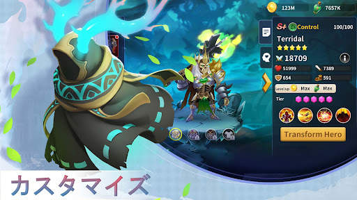 放置系オフラインゲーム伝説：fantasy hero war screenshot 5