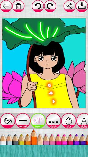Paint The Sketch - A Coloring Game For Kids screenshot 1
