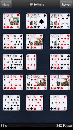 15 Solitaire Free screenshot 4