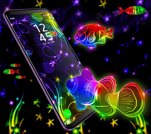 Neon Fish APUS Live Wallpaper screenshot 1