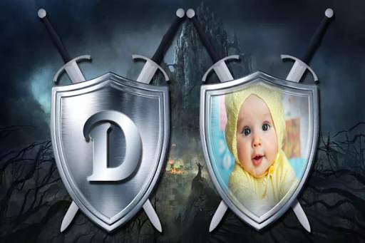 Shield Text Photo Frames screenshot 1