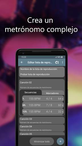 Camtronome - metrónomo, cámara screenshot 3