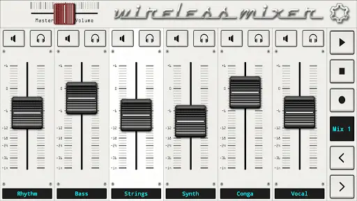 Wireless Mixer - MIDI screenshot 1