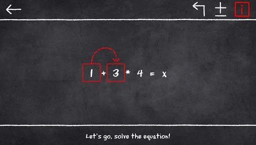 x=1: Learn to solve equations screenshot 3