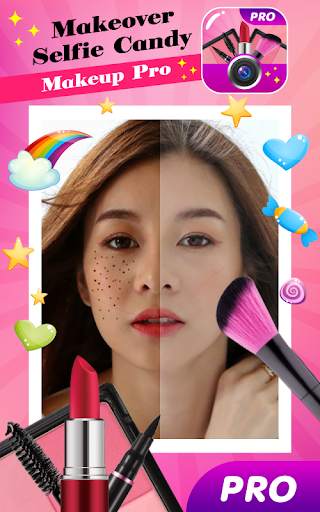 Makeover Selfie Candy Makeup Pro screenshot 1
