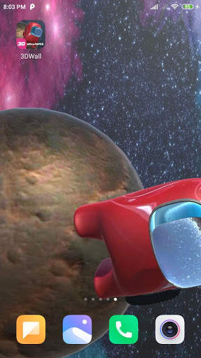 Among us 3d: live wallpapers for Android. Impostor screenshot 1