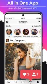 Lite For Instagram : Fastsave for Insta screenshot 4