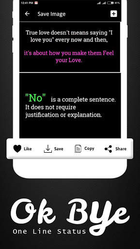 Ok Bye status – Images Quotes स्क्रीनशॉट 4