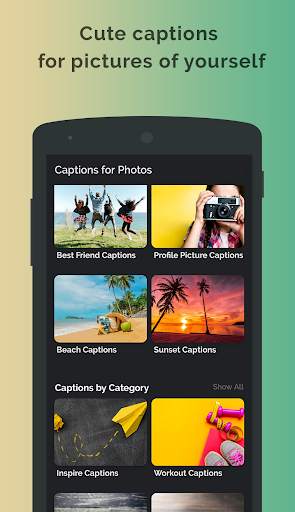 Captions, Status & Quotes screenshot 3