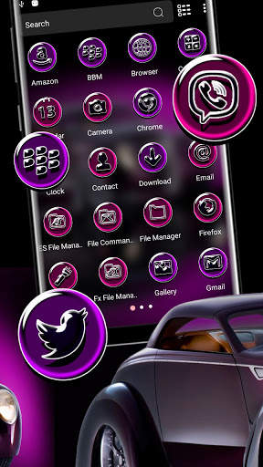 Purple Car Theme screenshot 2