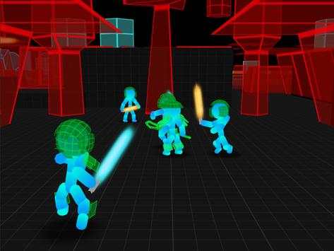 Stickman Multiplayer: Neon Warriors io screenshot 8