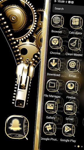 Zipper Lock Gear Theme screenshot 4