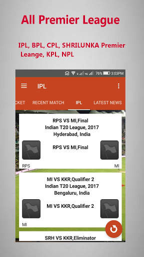 Live IPL - Cricket Score & News 2020 screenshot 4