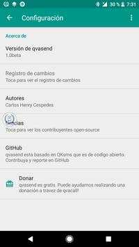 Qvasend screenshot 1