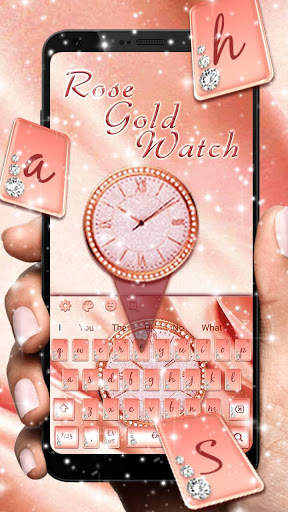 Rose Gold Watch Keyboard screenshot 2