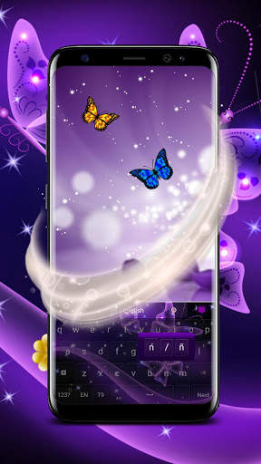 Purple Butterfly Keyboard screenshot 3